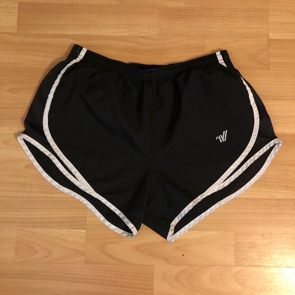 Varsity Black Shorts